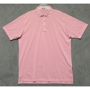 Peter Millar Polo‎ Shirt Mens XL Pink Striped Summer Comfort Golf Preppy